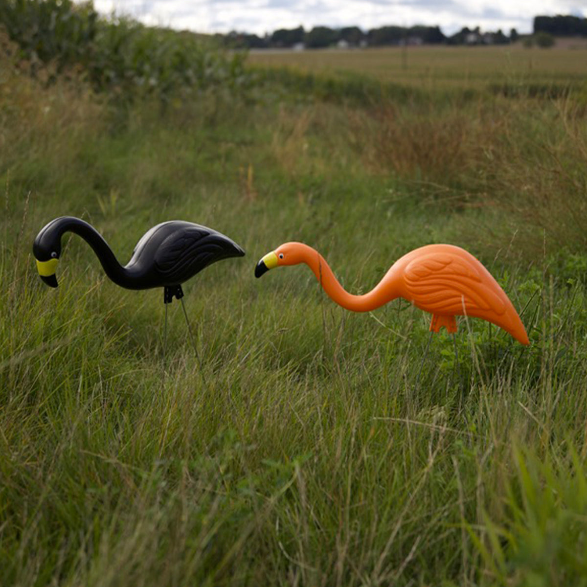 Spooky Flamingo Lawn Ornaments