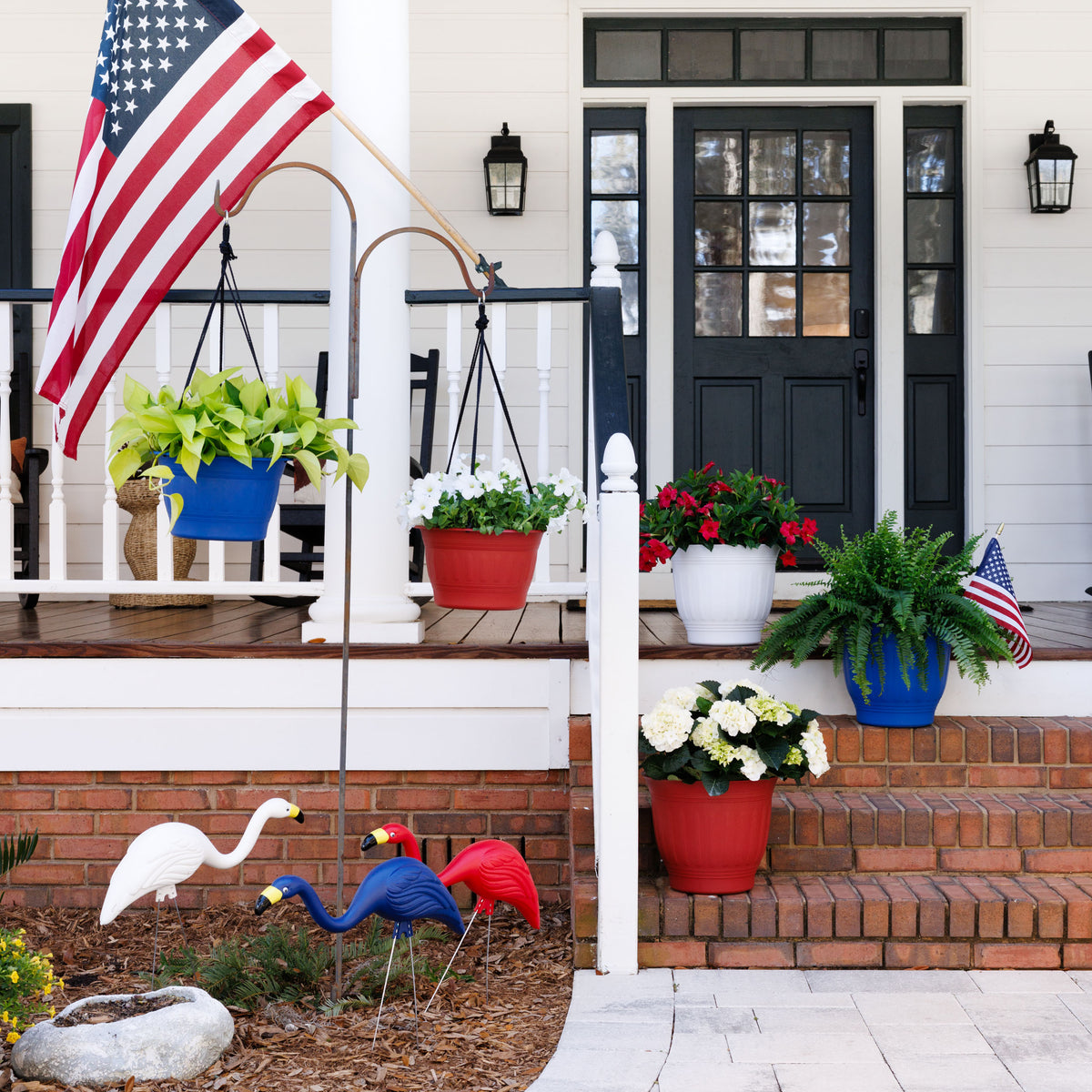 Merica Flamingo Lawn Ornaments
