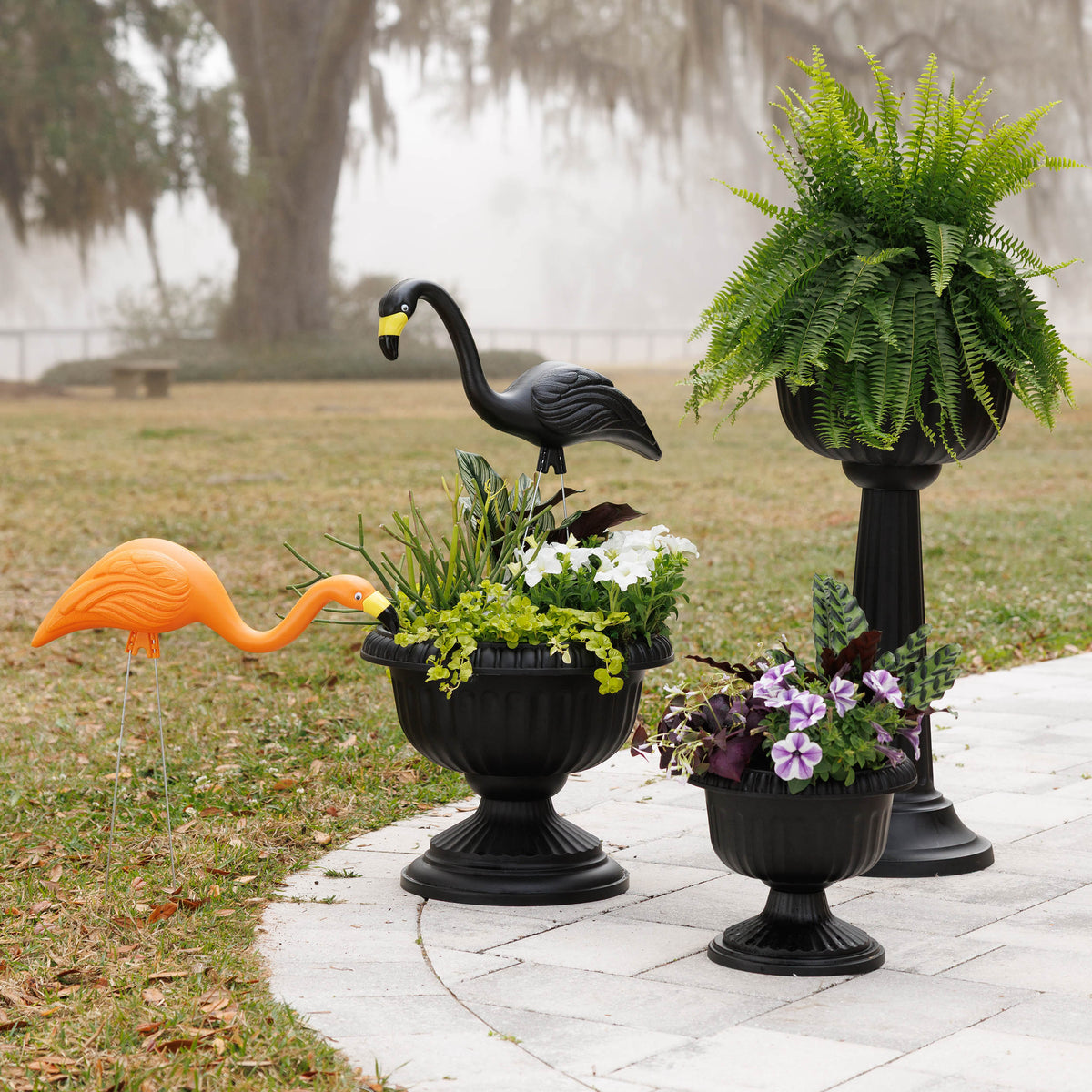 Spooky Flamingo Lawn Ornaments