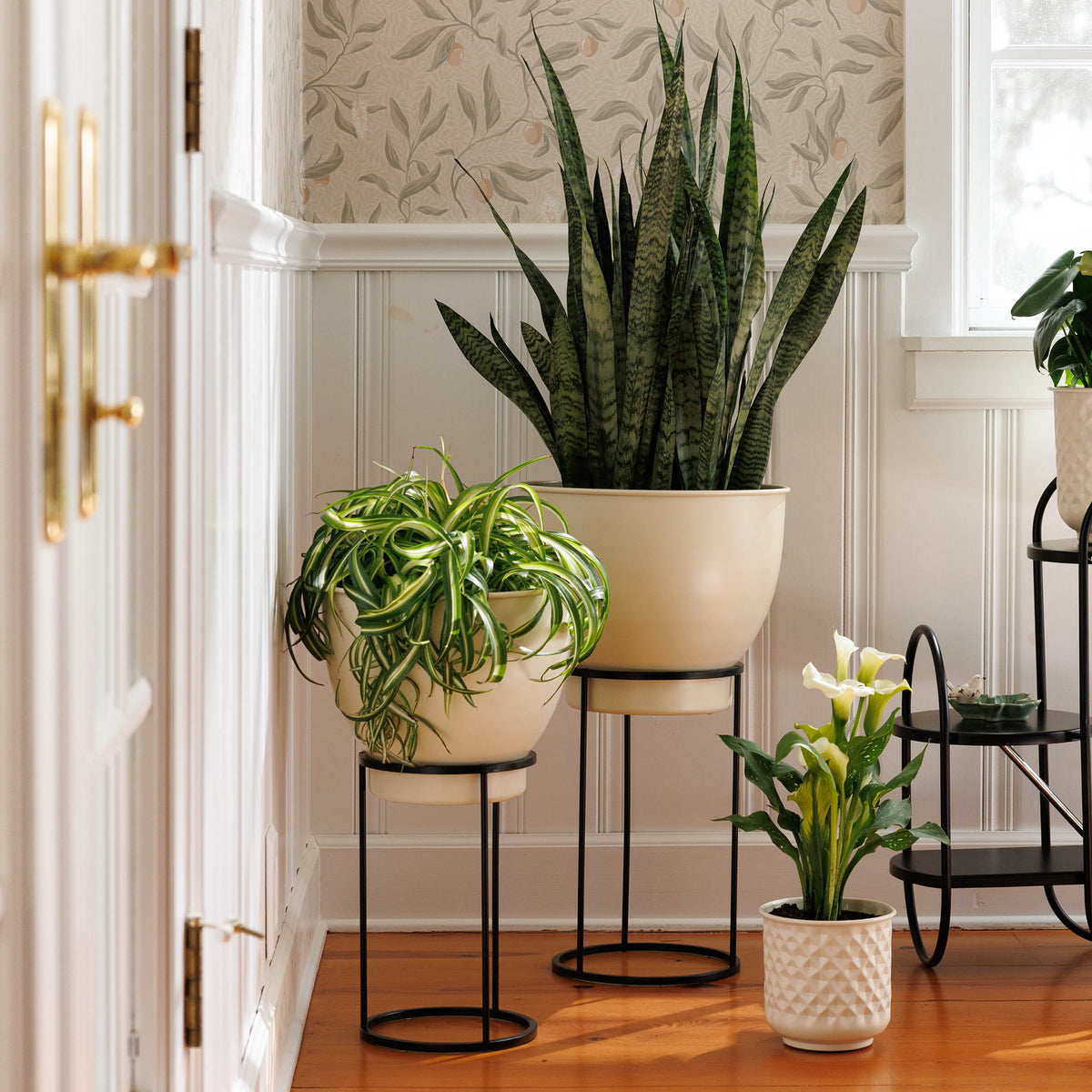 Luna Metal Planter Set
