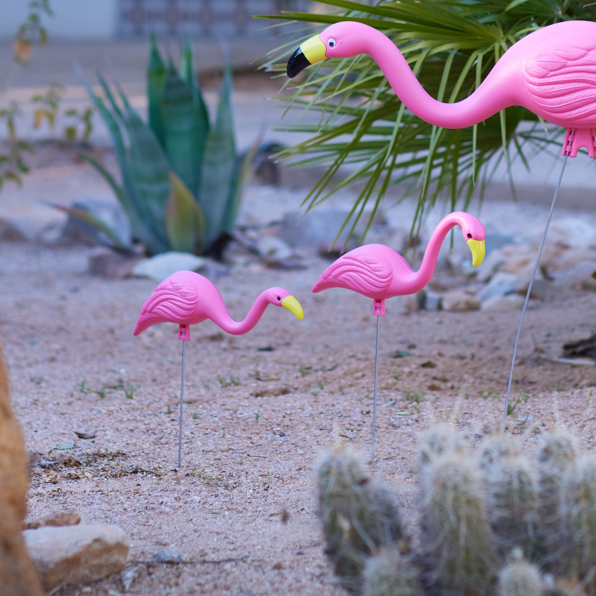 Mini Flamingo Lawn Ornaments