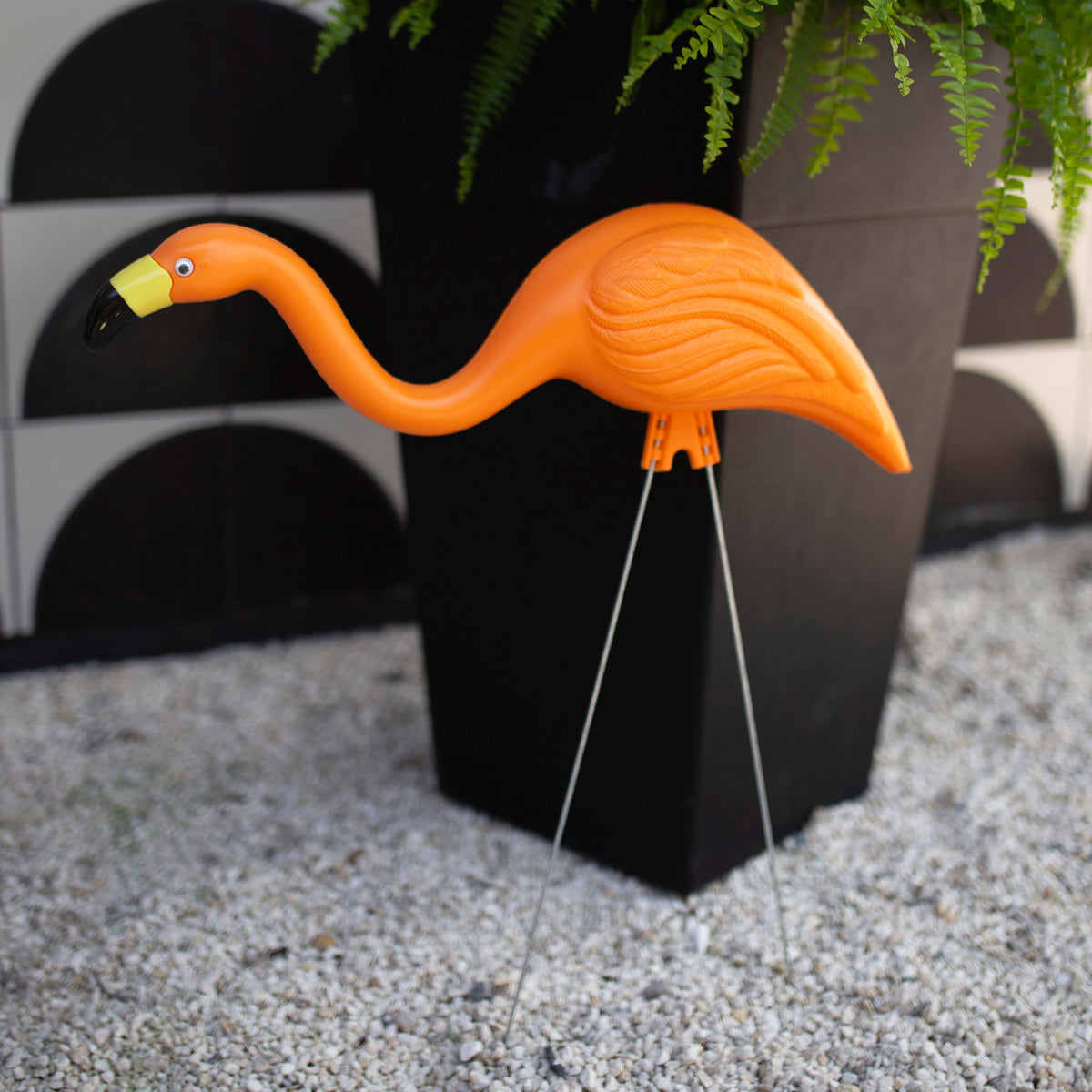 Spooky Flamingo Lawn Ornaments