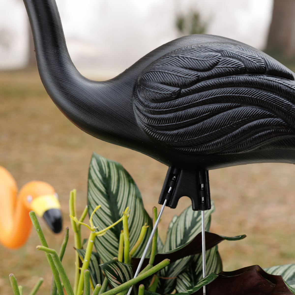 Spooky Flamingo Lawn Ornaments